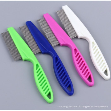 Plastic Pet Flea Comb with Long Handle